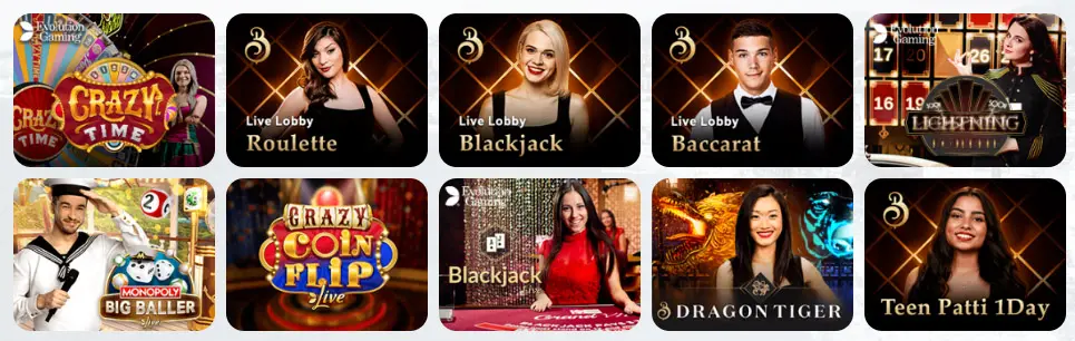 Jeux de casino en direct VINYL CASINO