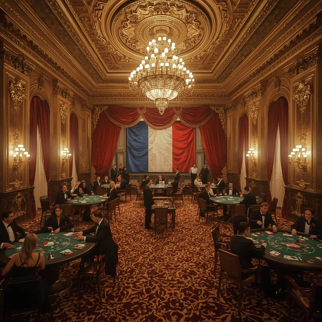 Le casino et le drapeau français VINYL CASINO